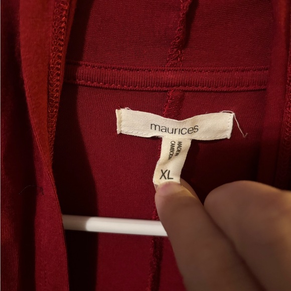 Maurices Red Cardigan Sweater - Picture 4 of 4